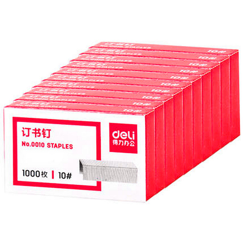 델리 0346 0329 0449 휴대용 스테이플러 금속 노동 절약 스테이플러 0012 0010 바늘