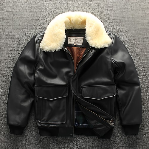 抗寒保暖加棉大码翻领飞行服夹克