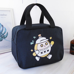 SHISHG上班族学生大容量饭盒包卡通手提便当包便携儿童午餐收纳包