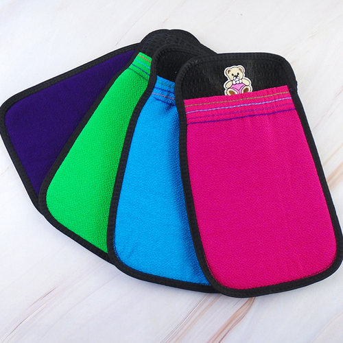 小熊擦澡巾搓澡巾洗澡海绵沐浴海绵搓澡巾丝瓜络搓澡巾浴花拉背巾