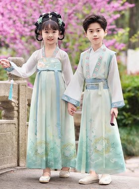 男女童国学汉服幼儿园合唱演出服