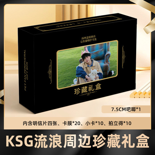 KSG流浪礼盒盲盒签名小卡明信片徽章拍立得礼包收藏卡膜珍藏礼物