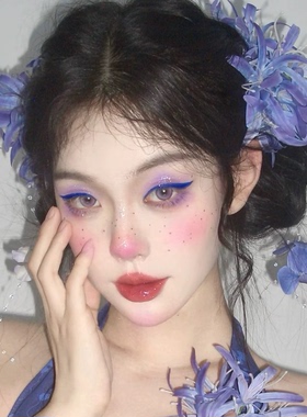 超仙紫色彼岸花发夹新中式花朵氛围感拍照头饰女古风汉服发饰头花