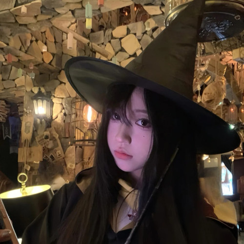 万圣节搞怪cos女巫魔法帽暗黑