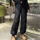 女冬季 外穿束脚宽松九分欧货网红白鸭绒裤 子女新款 羽绒裤 2025爆款