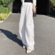 子2024新款 今年流行爆款 宽松慵懒风亚麻长裤 又a又飒裤 女夏阔腿裤