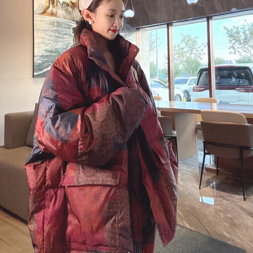 立领羽绒服女款冬季洋气新款时尚