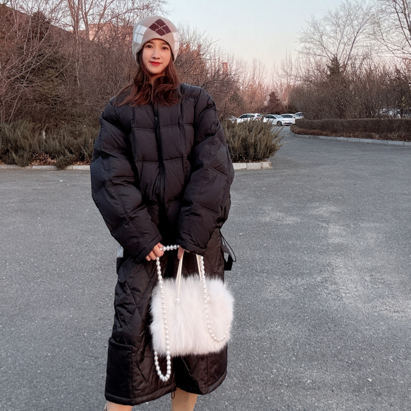 洋气宽松中长时髦羽绒服冬季女款