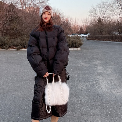 洋气宽松中长时髦羽绒服冬季女款