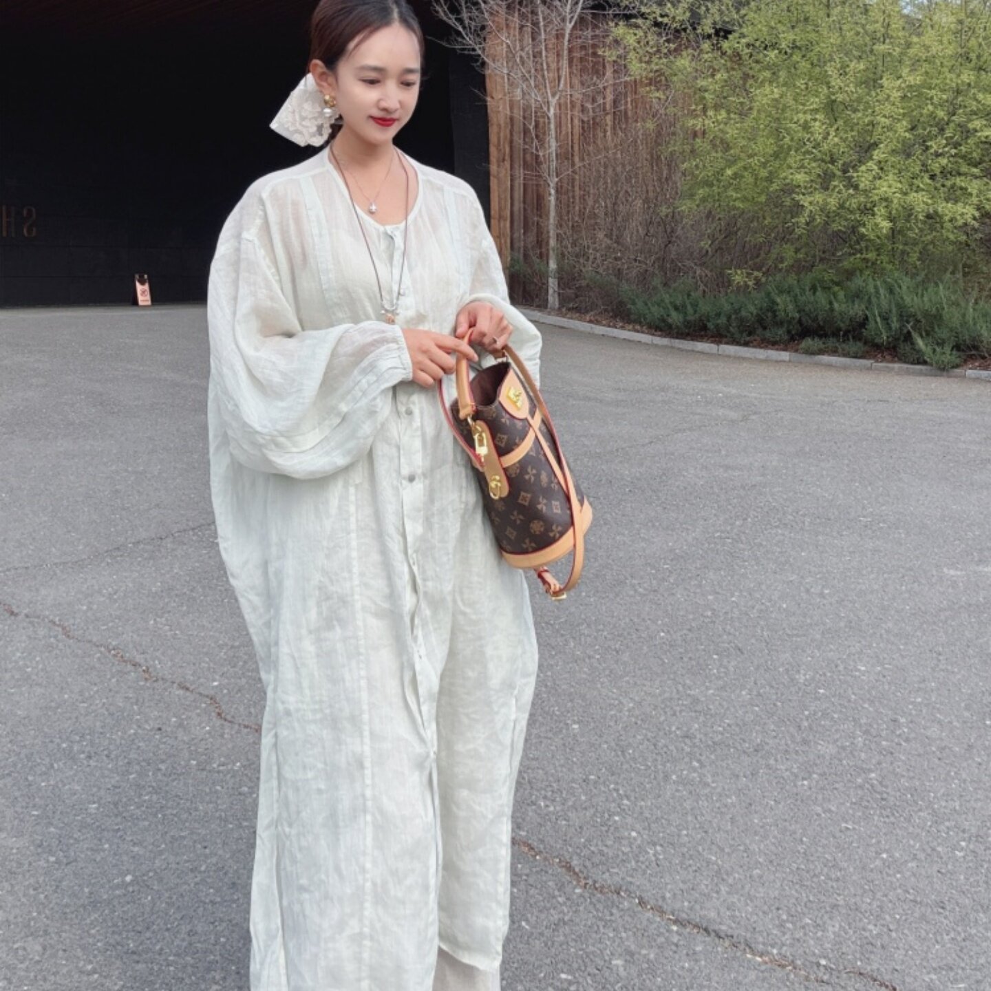 长款衬衫外套女夏薄款防晒衣宽松慵懒风高级感遮肉显瘦苎麻上衣潮