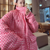 新款 2025巨好看 外套 立领宽松中长款 抽绳洋气时尚 羽绒服女款 冬季