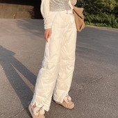 裤 外穿羽绒裤 子 白鸭绒九分洋气欧货今年流行 爆款 女2023新款 冬季