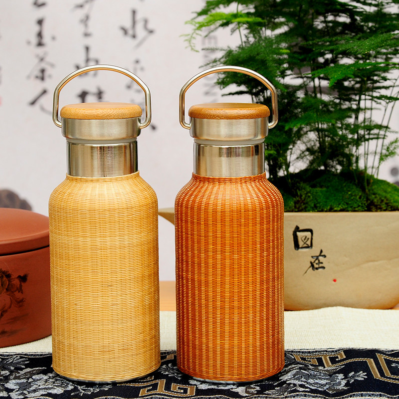 Sichuan Province Intangibleheritage handicraft Citaizhubian teacup Thread vacuum cup kettle 304 Stainless steel Foreignerin the Arts and crafts , Folk arts and crafts Features , Bamboo/Zhudiao  category - from Buy2taobao.com to provide professional Taobao agent buy service