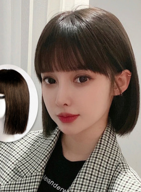 仿真头套真人发美颜减龄洋气美丽波波头可随意分缝假发波波头bobo