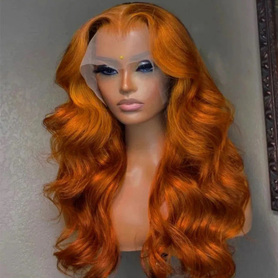 12A Brazilian Raw Ginger 13*4前蕾丝 human hair wigs假发头套