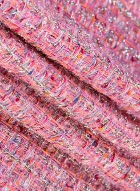Tweed●粗花呢流苏面料 法国春夏秋款香风高级定制服装编织布料