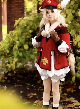 可莉cos服 Genshin萝莉cosplay动漫角色扮演服装万圣节表演服