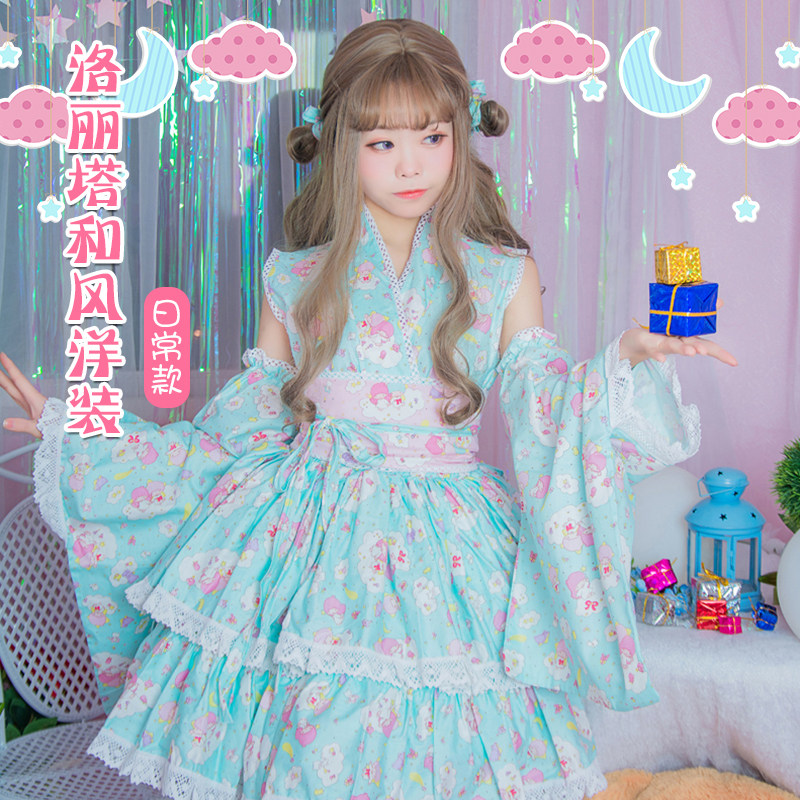 全棉日常洛丽塔和风洋装 COSPLAY服装 宅舞服装 软妹loita女装