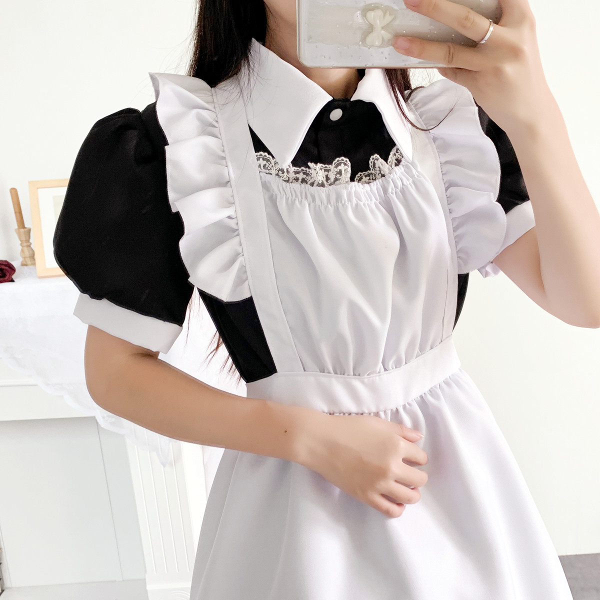 传统女佣长裙女仆装伪娘英国管家cosplay日系制服 可爱连衣裙