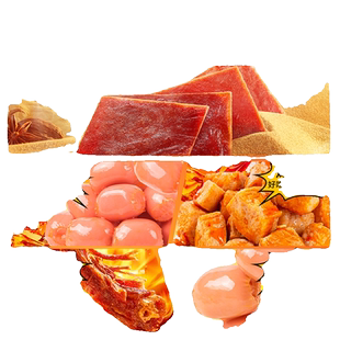 【满99减30】三只松鼠辣卤礼包零食卤味肉类肉脯食品夜宵小吃