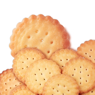 三只松鼠_小圆饼奶盐味500g办公室食品充饥饼干膨化馋嘴零食小吃