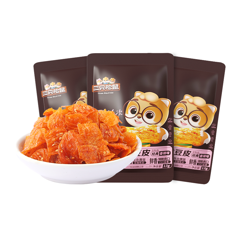 三只松鼠_饼膨豆干素食大礼包