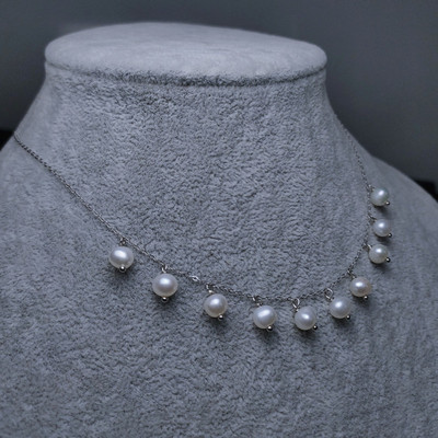 S925纯银锁骨满天星天