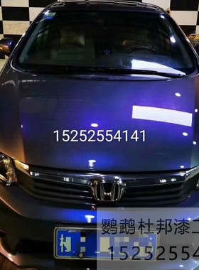 灰色系钻石蓝变色 全车改色喷漆 AASUND鹦鹉特效漆无需更改行驶证