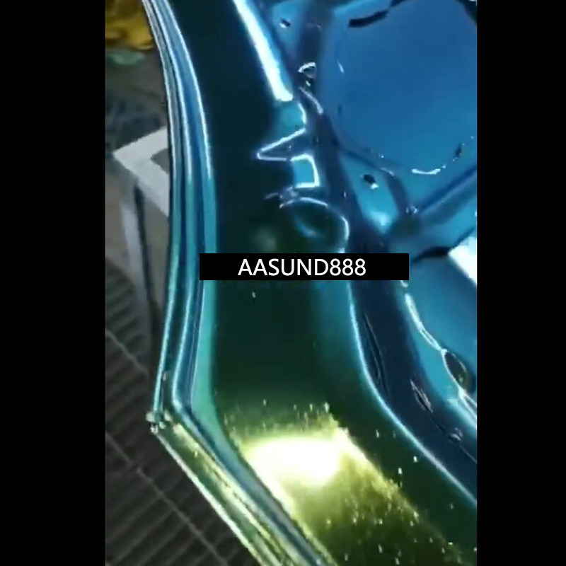 钻闪翡翠绿变色汽车模型 AASUND鹦鹉特效漆儿童玩具乐高摆件改色