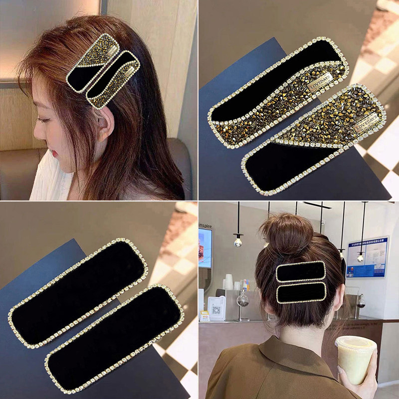 发夹边夹侧边刘海前额头发碎发卡女2025新款高级黑色夹子头饰卡子,饰品/流行首饰/时尚饰品新,发饰,淘宝优惠券,粉丝福利购,淘宝优惠卷