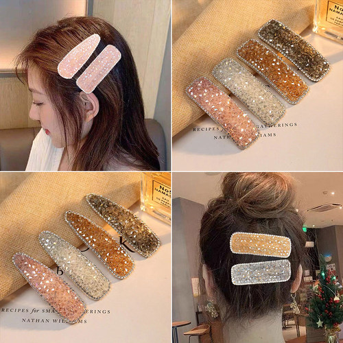 满钻发夹水晶精致轻奢时尚大BB夹