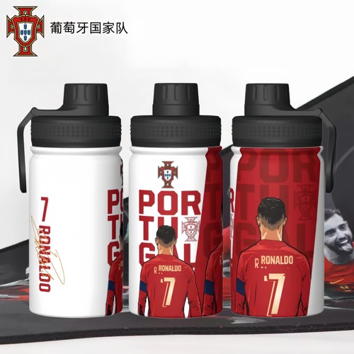 葡萄牙C罗7号保温手提水杯