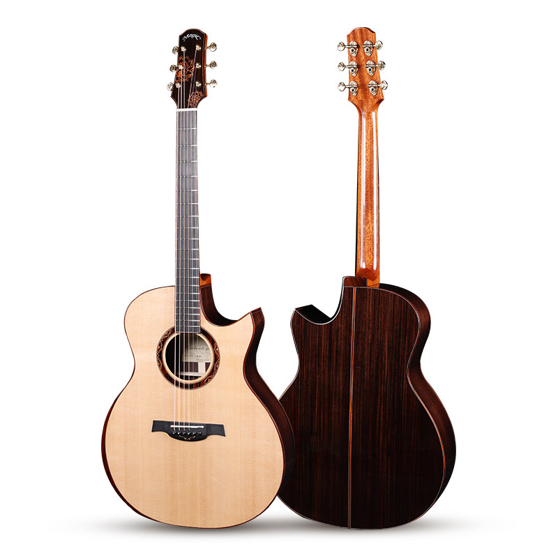 麦杰克magic佳荷 手工全单电箱GA桶型缺角专业演奏指弹民谣吉他