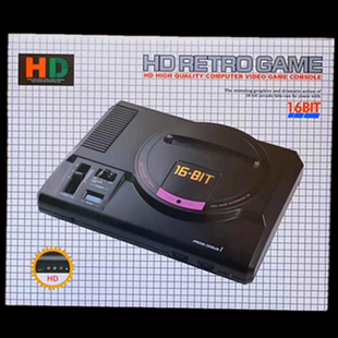 飞豪可玩世嘉游戏机高清支持4k电视插卡经典 儿童16位黑卡游戏机