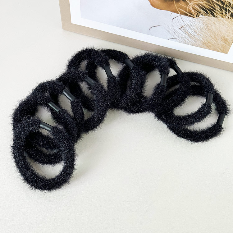 皮筋高弹力耐用黑色扎头发头绳