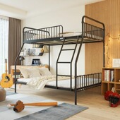 天坛家俱子母床上下铺铁床架高低金属交错式 铁床架铺加固铁架双层