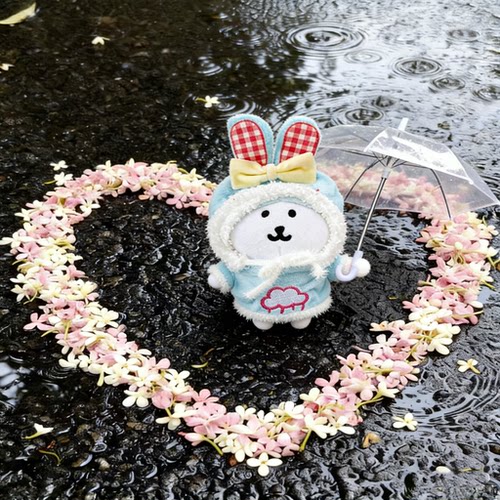 自嘲熊13cm15厘米蓝色娃衣自嘲熊着替毛绒棉花娃娃衣可爱帽子配饰