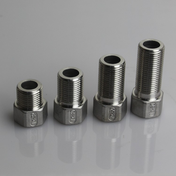 304不锈钢加长内外螺纹配件