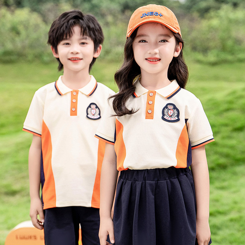 幼儿园园服夏季班服套装儿童毕业照运动会夏天短袖小学生校服夏装