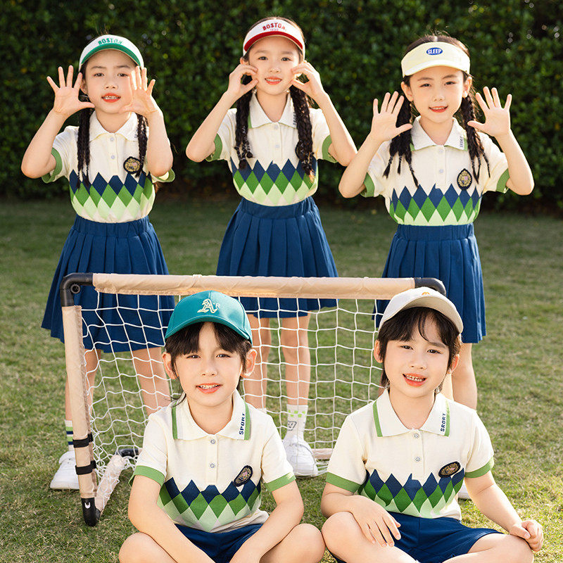 幼儿园园服短袖t恤夏儿童运动服