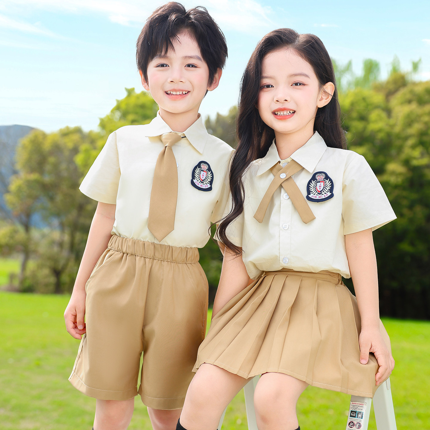 泰式校服套装小学生jk毕业照班服幼儿园园服六一儿童大合唱演出服