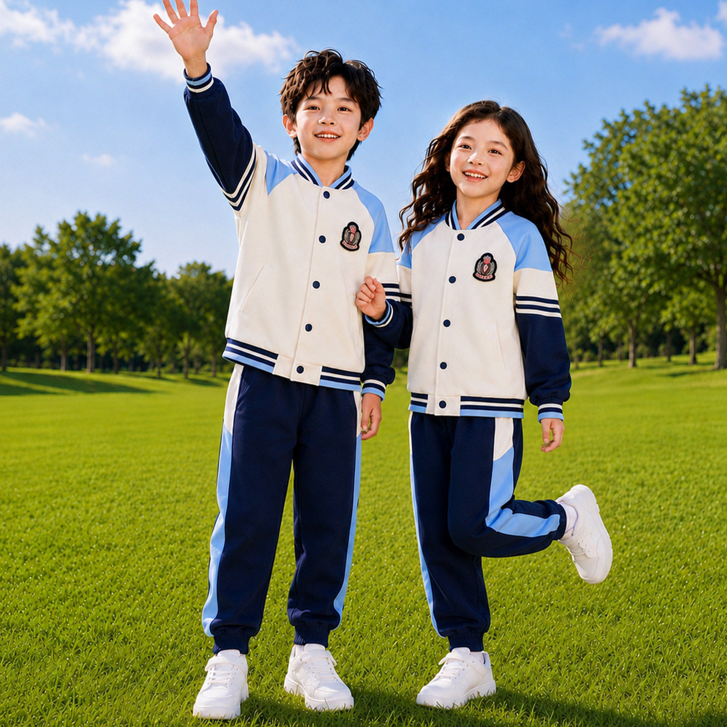 小学生校服春秋儿童运动会开幕式班服幼儿园园服套装棒球服三件套