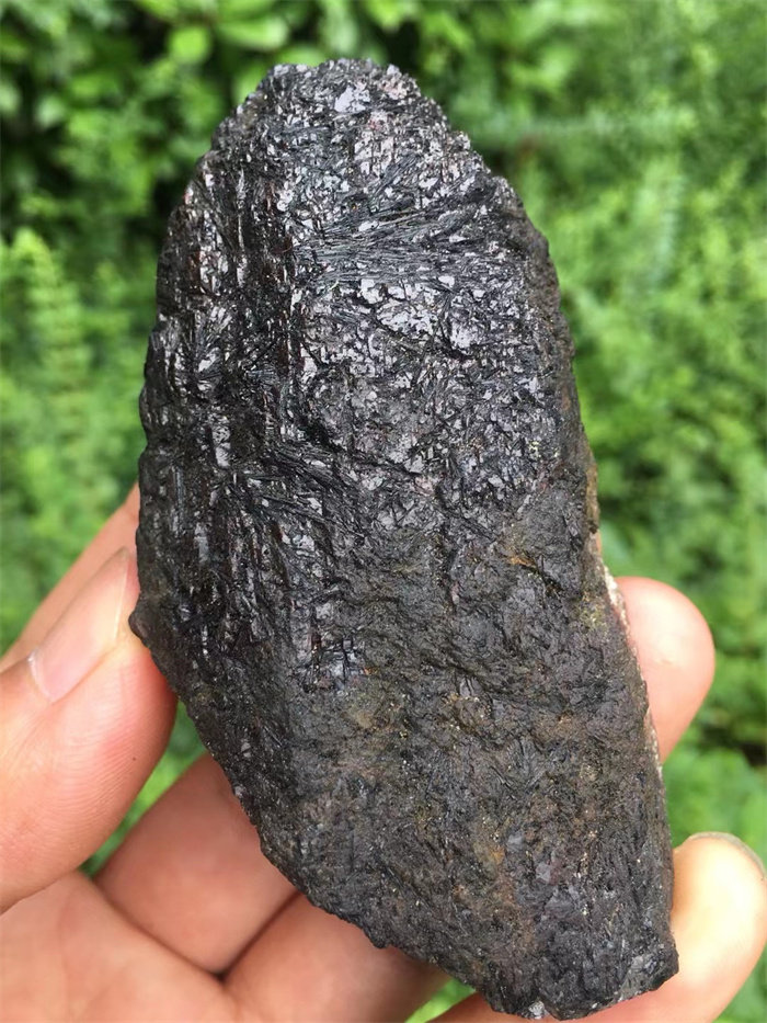 天然白水晶黑碧玺共生骨干原石摆件 一物一图水晶宝石