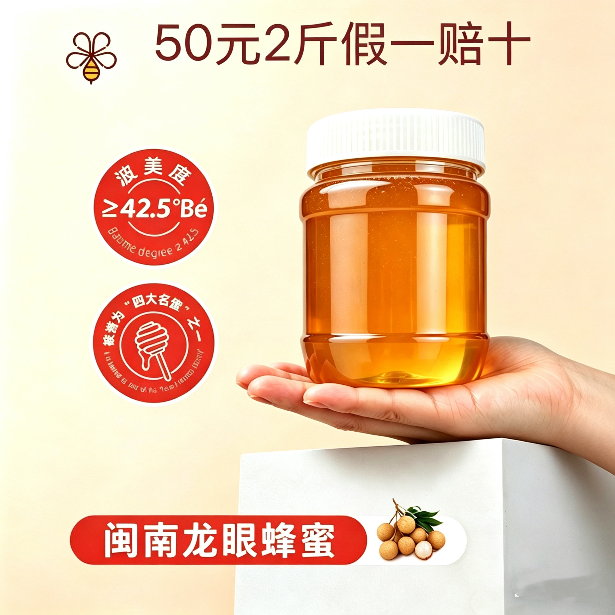 龙眼蜜纯正天然野生农家自产孕妇正宗无添加龙眼土蜂蜜