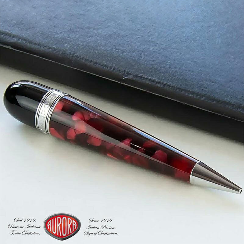 Q奥罗拉AURORA 素描笔 OPTIMA欧普提玛 迷你 黑红杆 1.18mm - 实物图