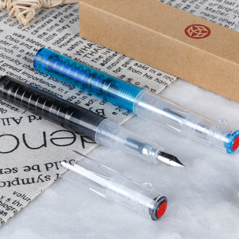 三文堂twsbiGO弹力吸墨透明钢笔