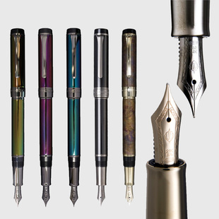 直邮日本写乐sailor钢笔CYLINT 21K钢笔金属笔杆不锈钢偏光工艺