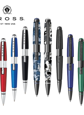 美国CROSS高仕圆珠笔外形的宝珠笔芯水性笔芯 精锐系列伸缩签字笔