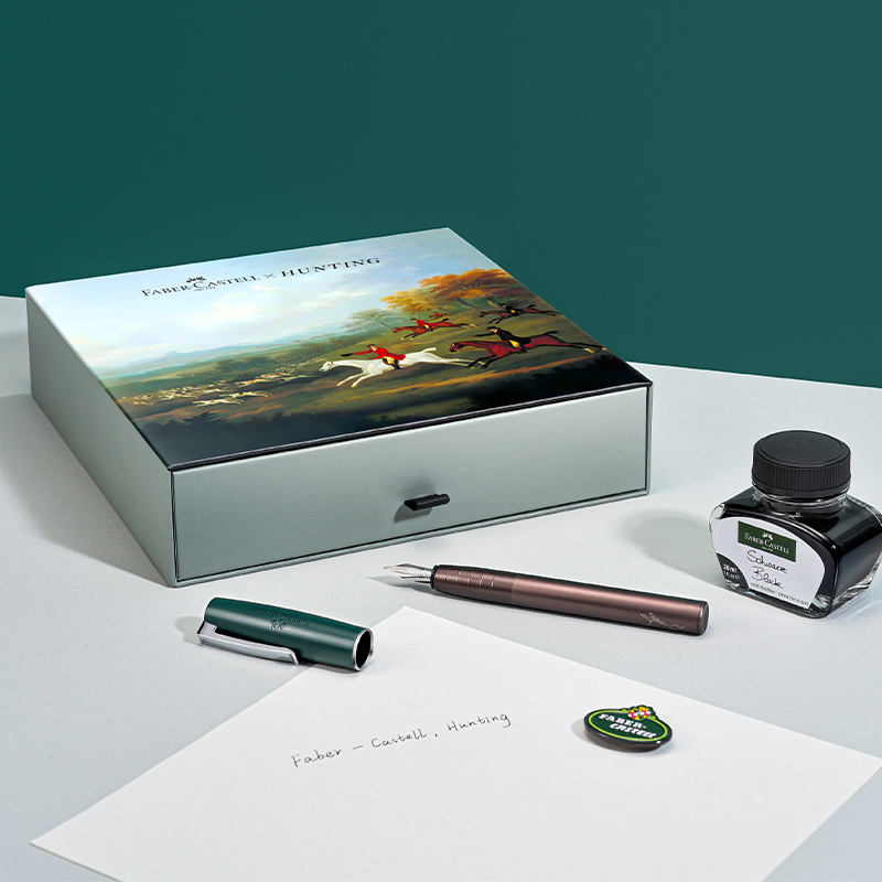 德国辉柏嘉Faber-Castell 钢笔墨水套装 伯爵狩猎系列 商务