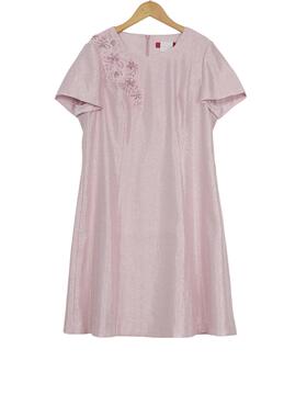 六礼宴会上档次女装高端轻奢喜婆婆品牌礼服粉色连衣裙-16629